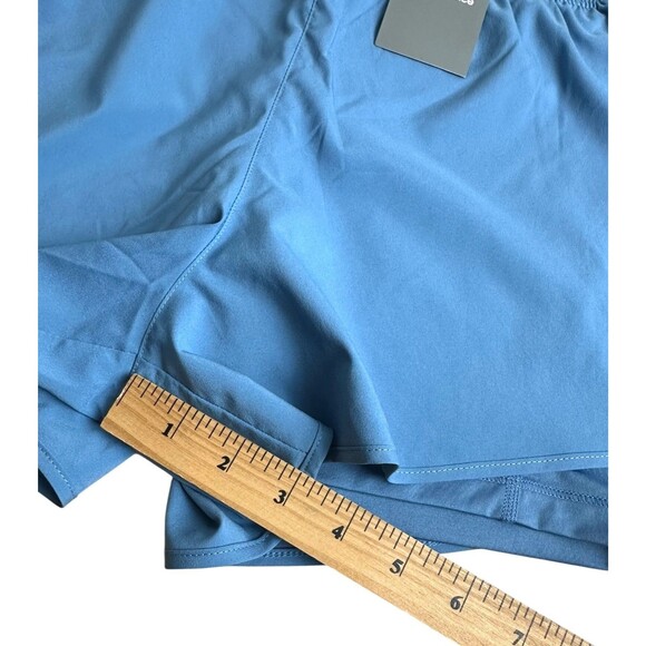 NEW BALANCE Women's 2-in 1 Sport Shorts Training Running Under Short Size L Blue - Picture 7 of 7